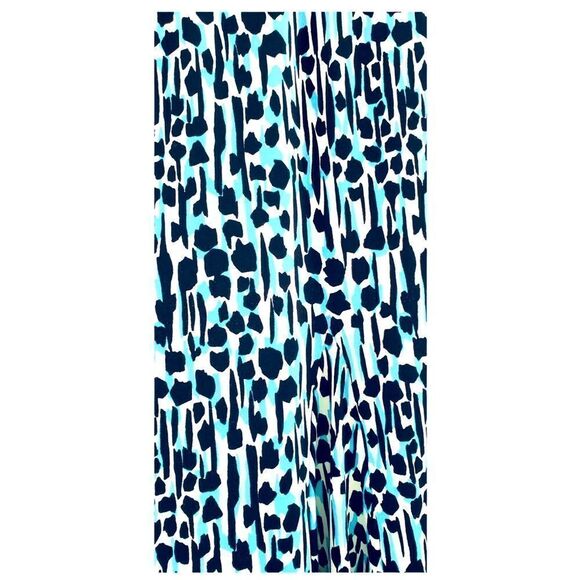 Laura Ashley Womens A-Line Flared Turquoise Black Contemporary Skirt Size Large - Picture 6 of 8